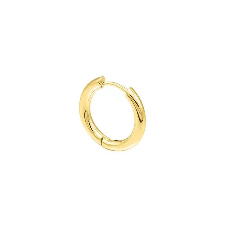 Elegant Round Stainless Steel Ear Clips For Women