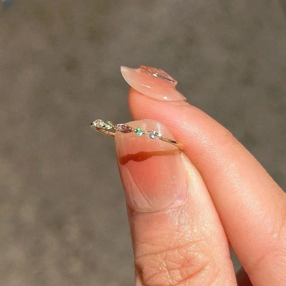 Women Tarnish Resistant Niche 925 Sterling Silver Zircon Plain Band Ring, Light Luxury Heavy Craft Stackable Ring Wholesale