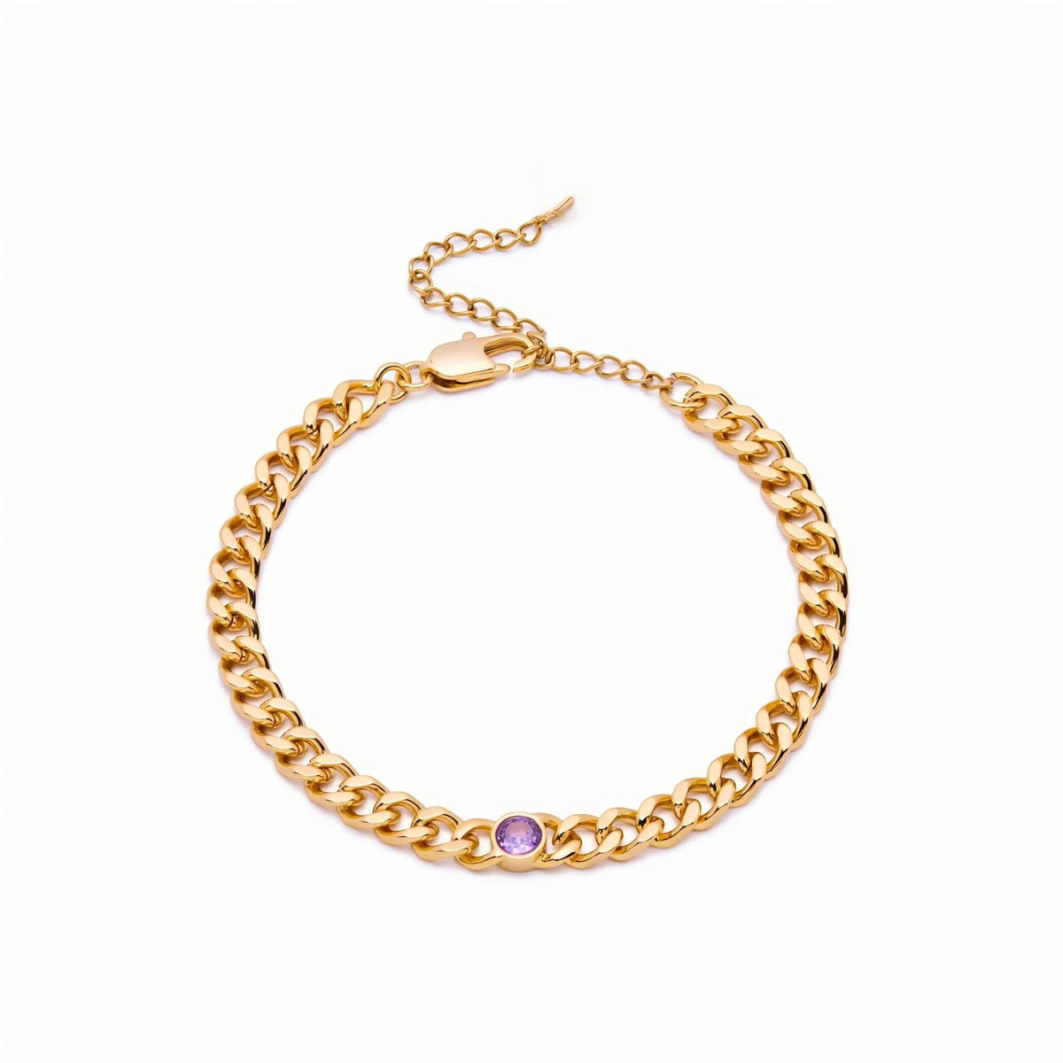 Personalized Birthday Stone Diamond Bracelet