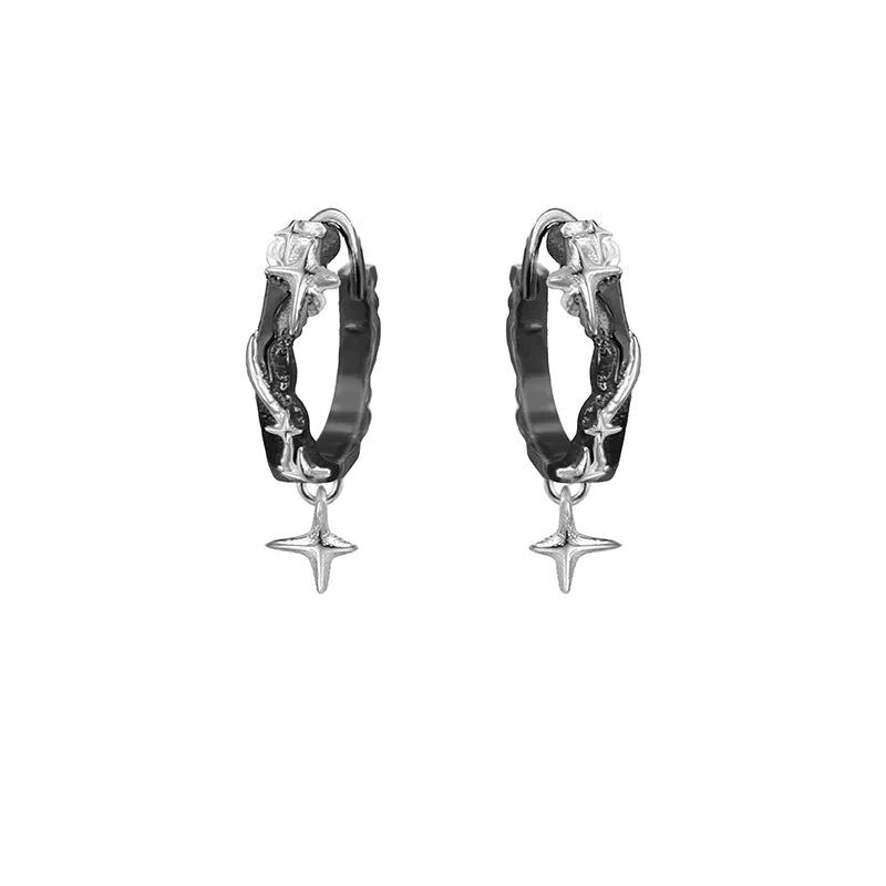 Cool-style Asymmetric Unisex Star Stud Earrings