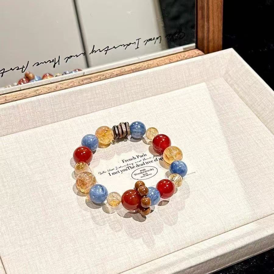 Wealth Fortune  Multi Crystal Bracelet For Prosperity  Luck  Positive Energy