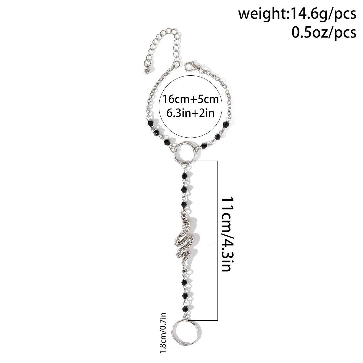 Punk Snake Sweet and Cool Finger Bracelet