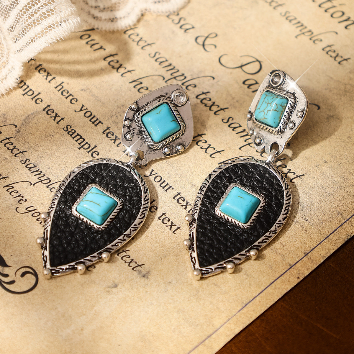 Fashionable Denim-style Creative Niche Stud Earrings