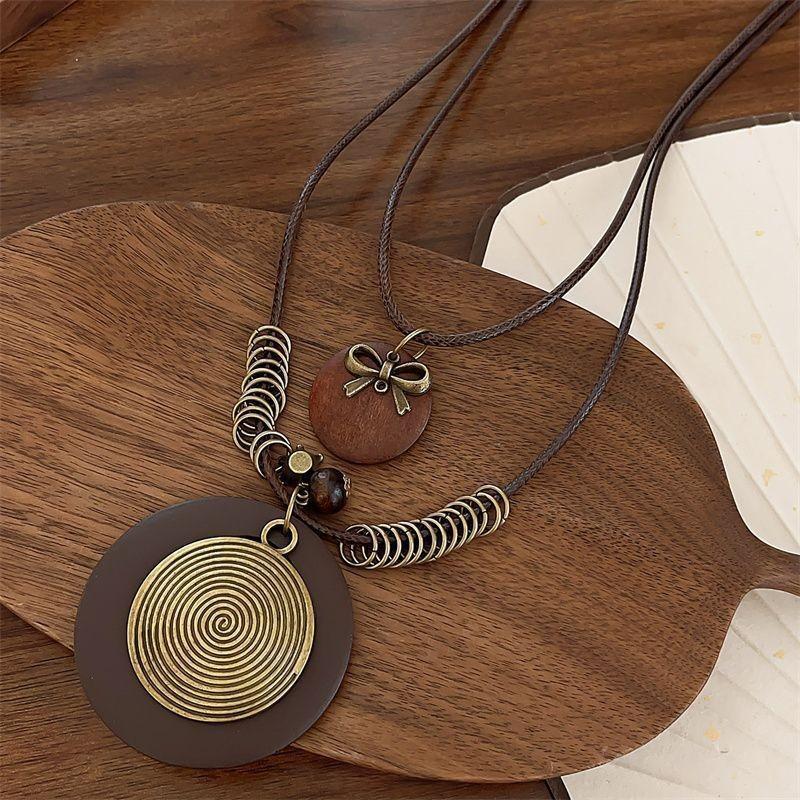 Ethnic-style Womens Retro High-end Sweater Chain Accessory