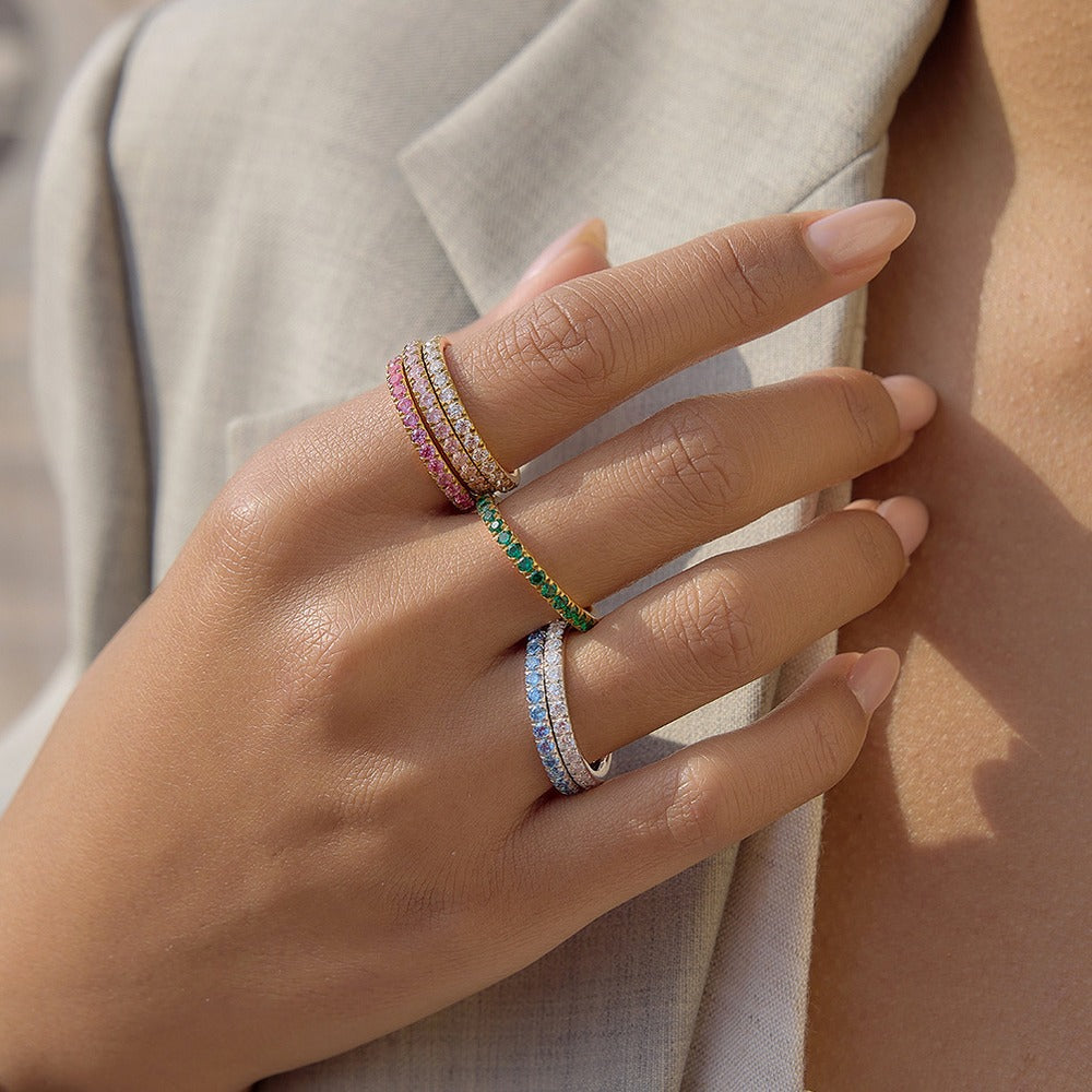 Color Zircon Ring Collection
