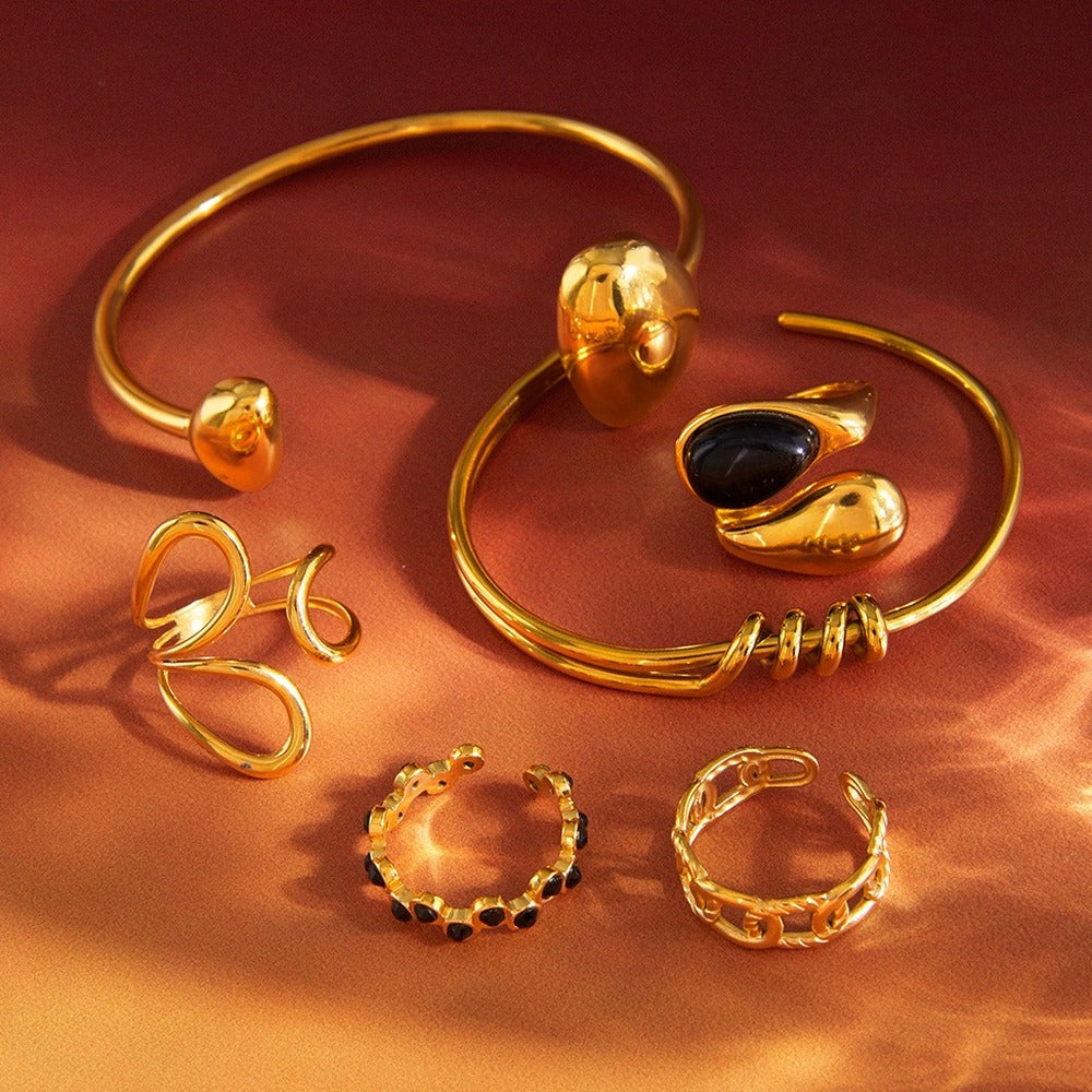 Metal Bracelet Ring Collection