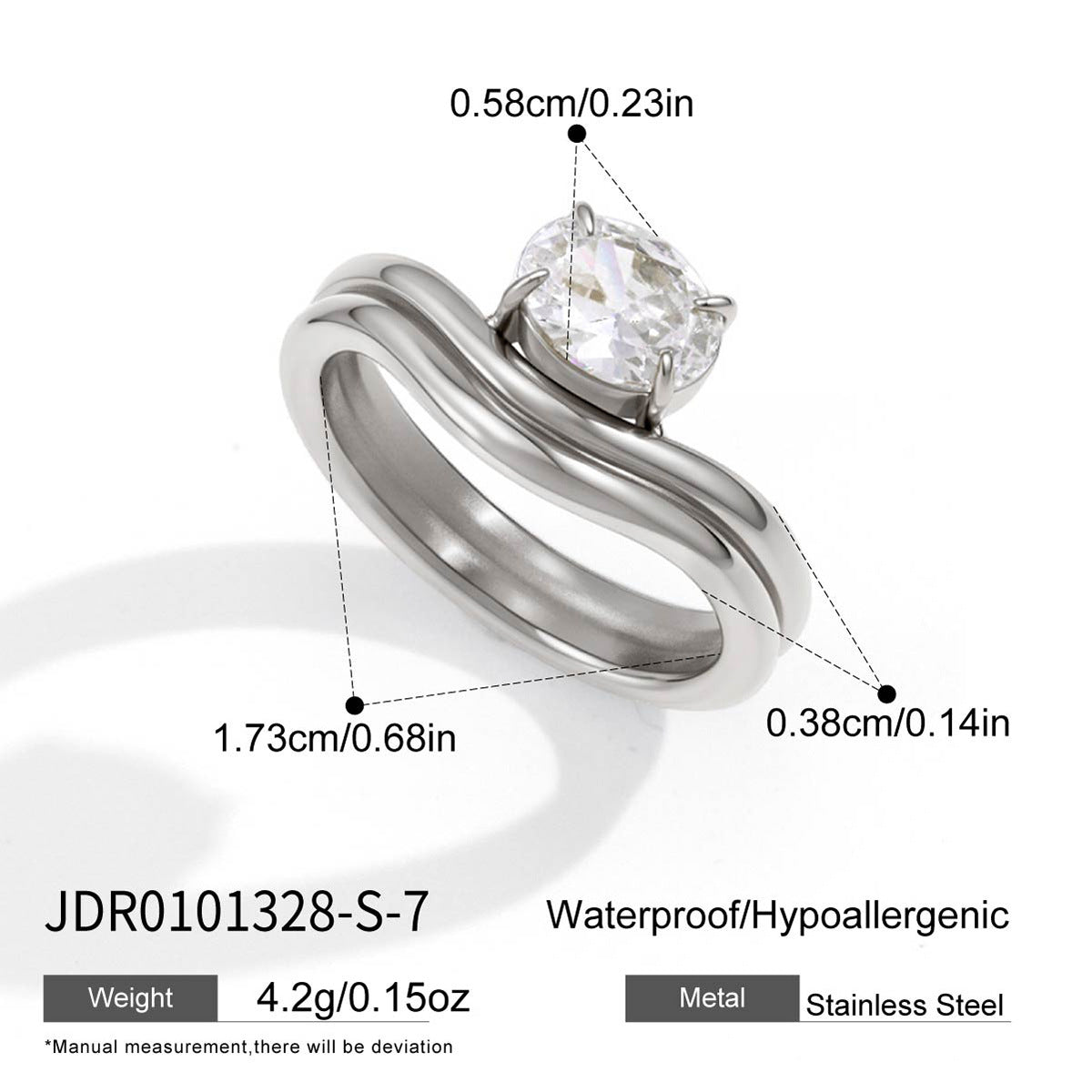 Two Tone Zircon Ring Collection