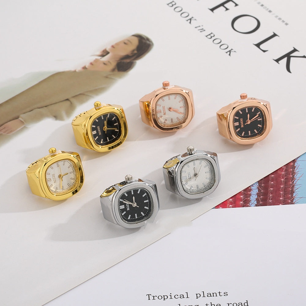Sale Square Ring Watch Popular Models Can See The Time