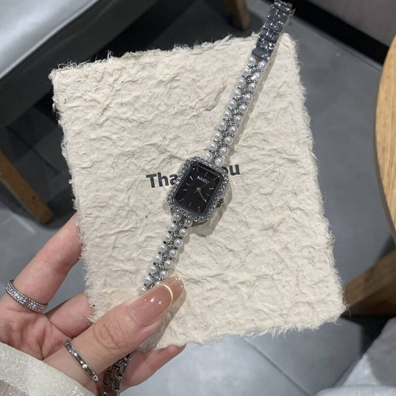 Women's Fashion Pearl Bracelet Watch