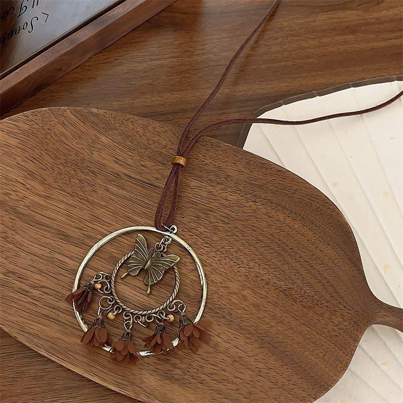 Ethnic-style Womens Retro High-end Sweater Chain Accessory