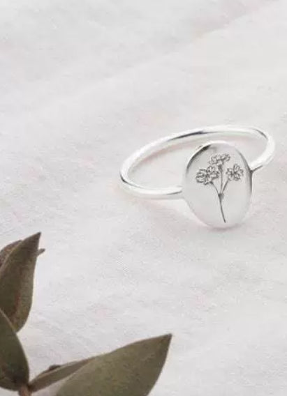 December Flower Girl Sophisticated Ring