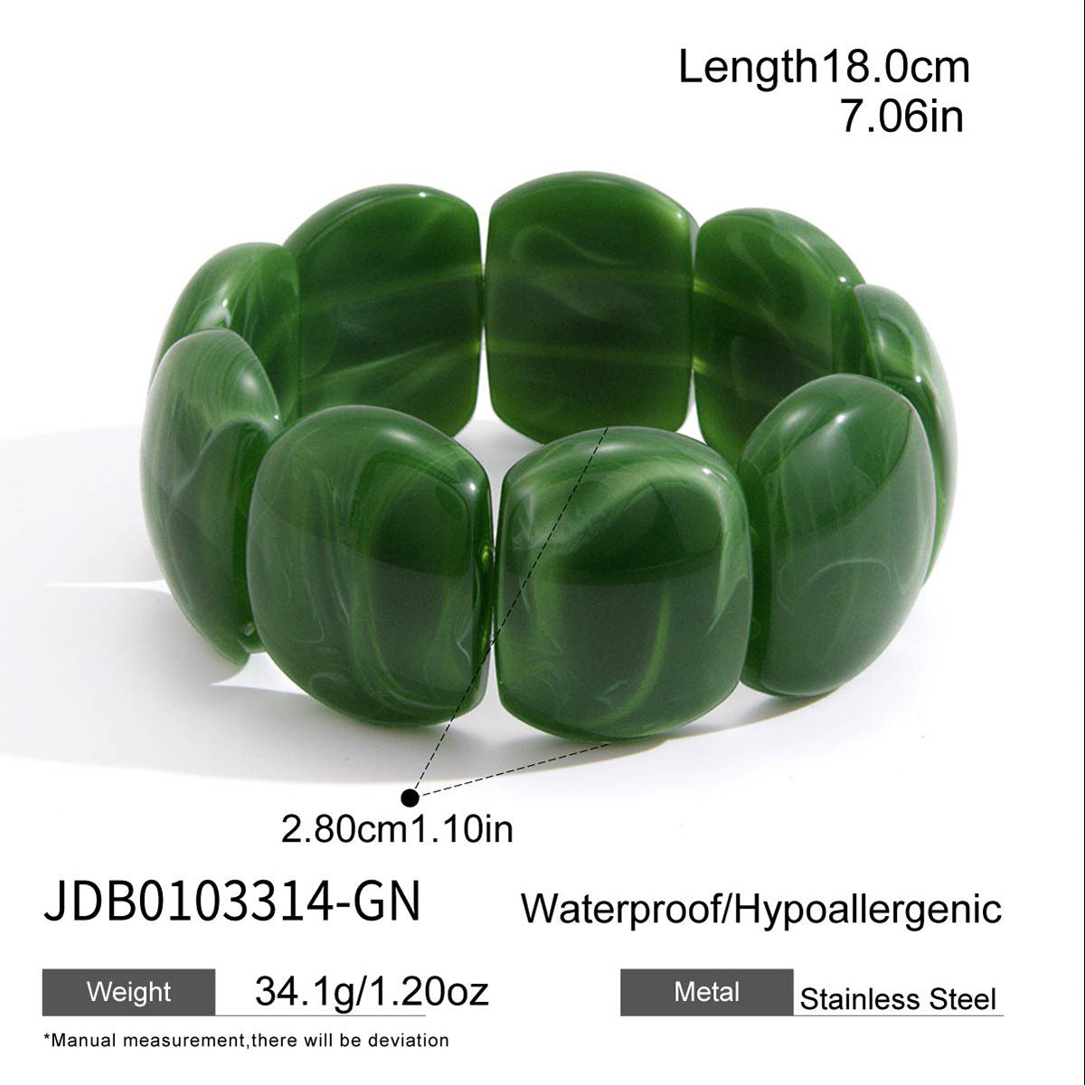 Marbled Resin Bangle Collection