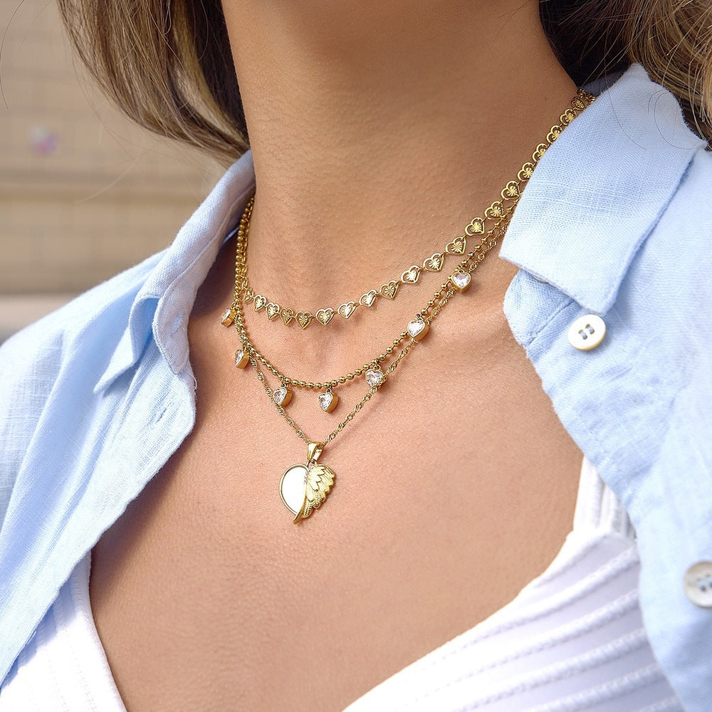 Shell Heart Necklace Collection