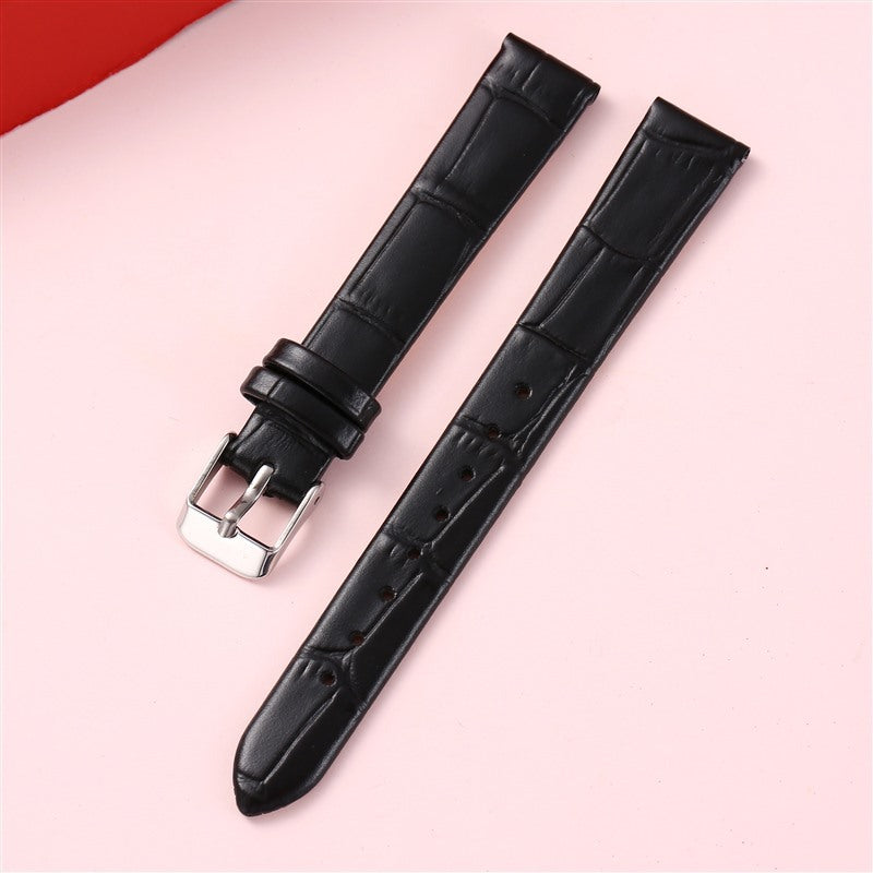 Double-sided Head Layer Cowhide Strap Bamboo Pattern