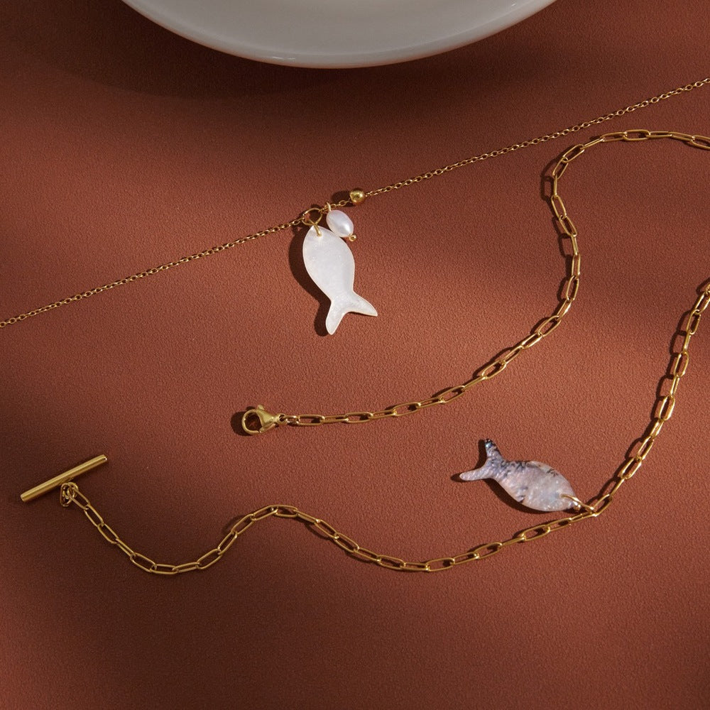 Shell Pearl Necklace Collection