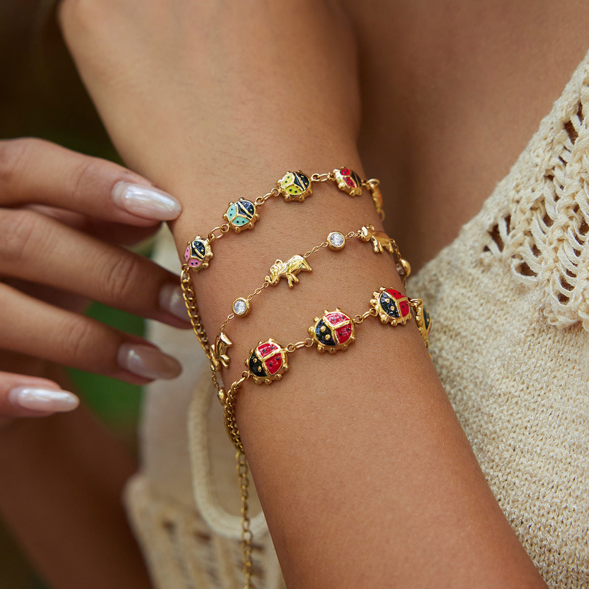 Ladybug Charm Bracelet Collection