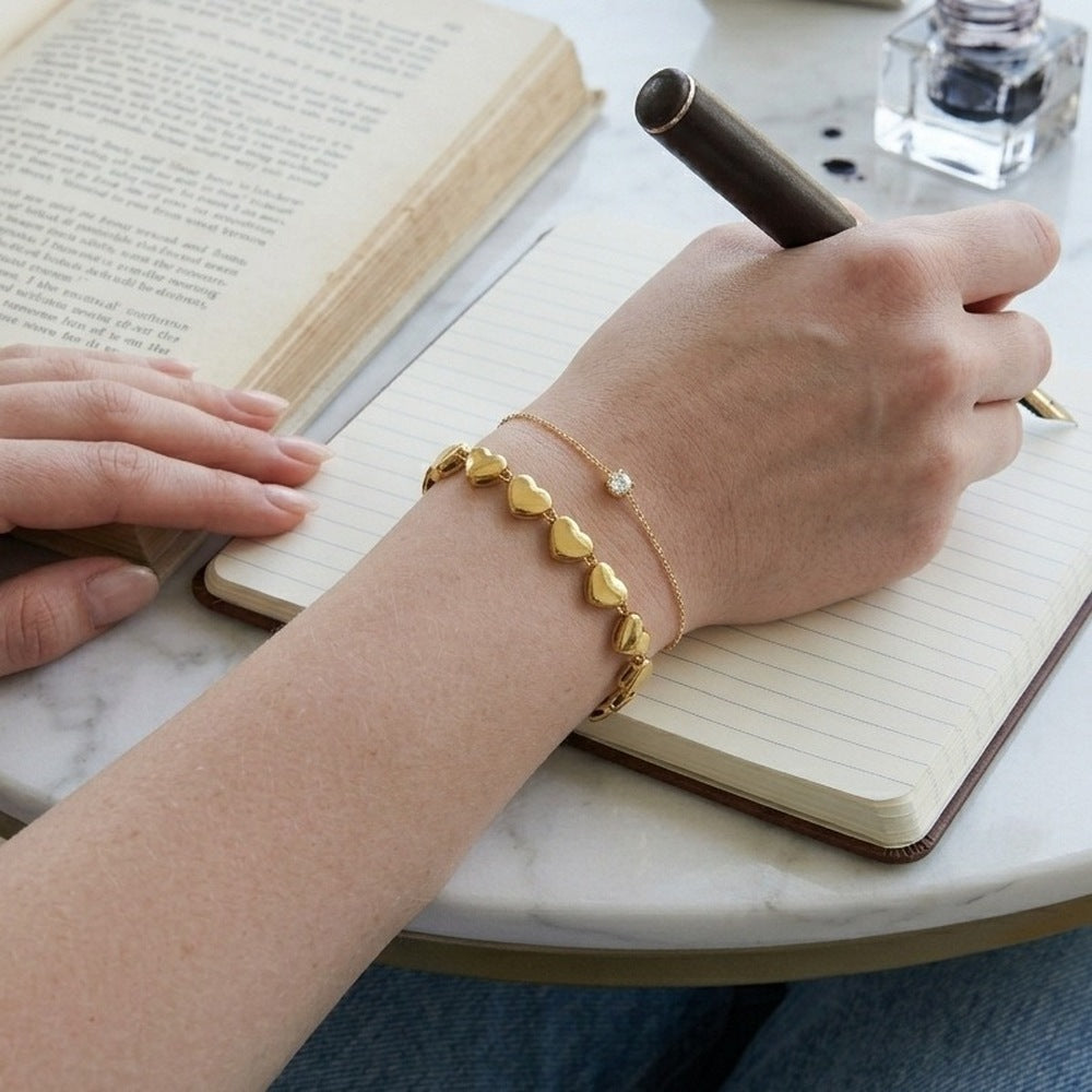 Heart Chain Bracelet