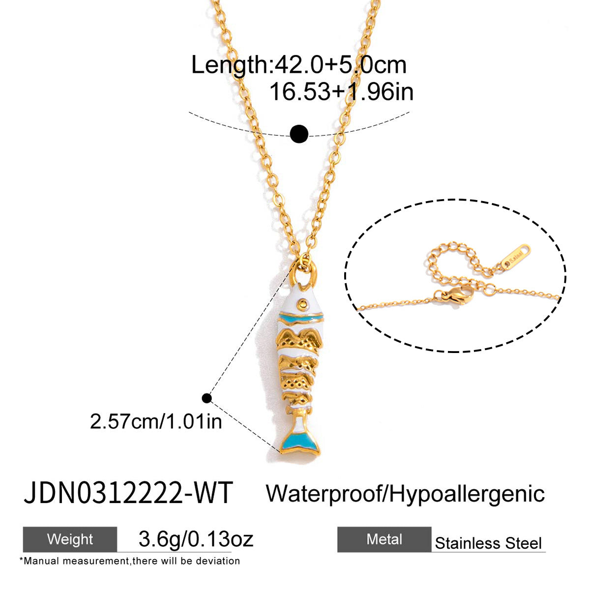 Color Fish Pendant Necklace Collection