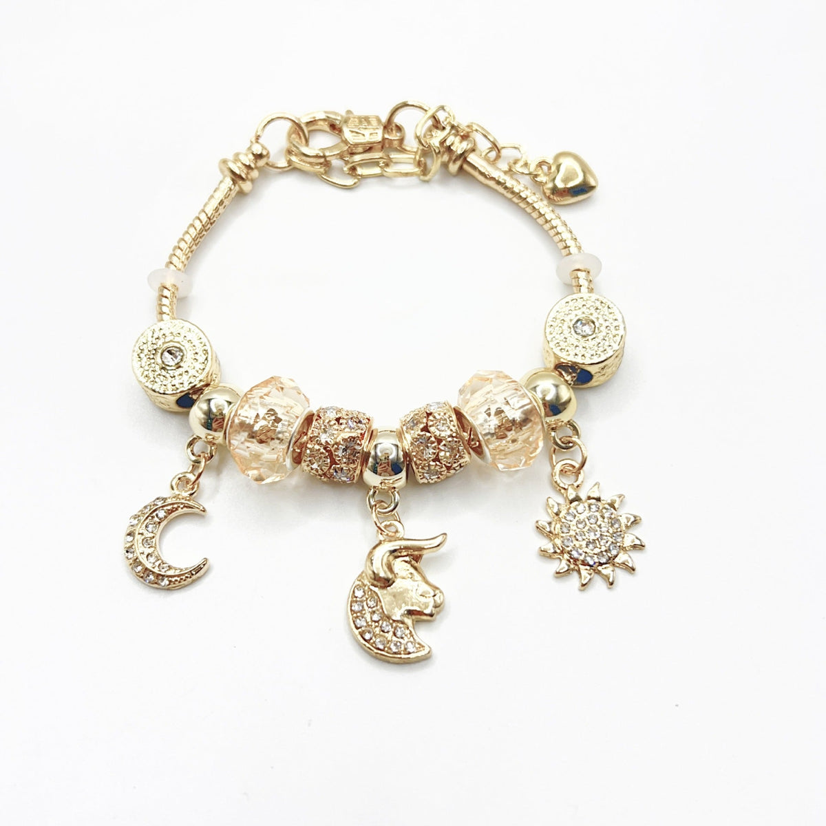 Golden Twelve Zodiac Sign Bracelet