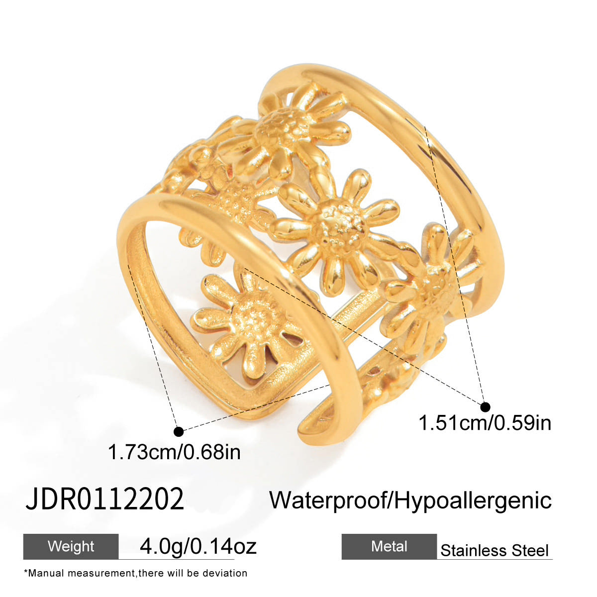 Floral Bracelet Ring Collection