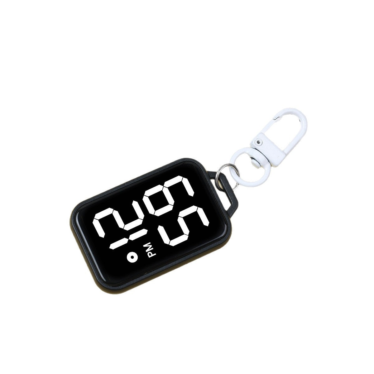 Waterproof Keychain Watch Square-shaped With Large Digits Electronic Touch And Luminous Display