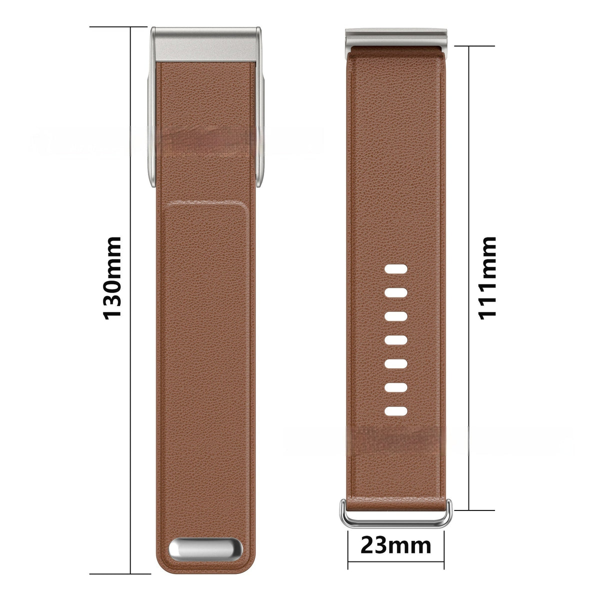 Same-style Pin-buckle Leather Watch Strap As The Fitness Tracker