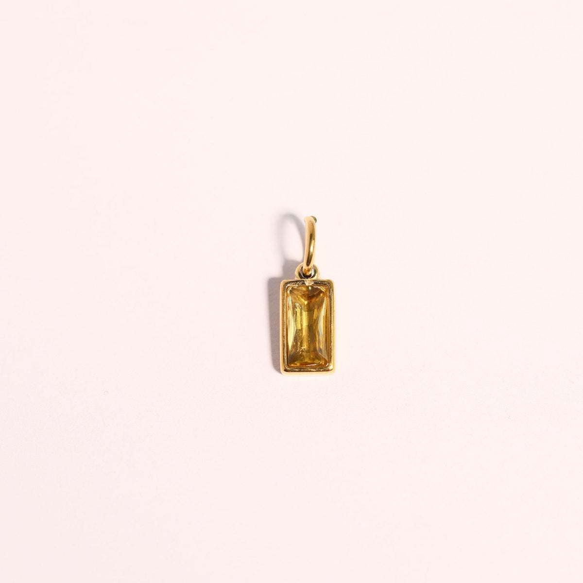 18K gold letters with birthstone design high-end necklace