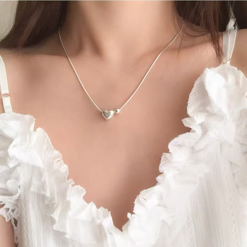 S925 Sterling Silver Pearl Necklace For Women, Niche Design, Light Luxury, Stylish And Versatile, High-End Clavicle Chain Accessory, Trendy