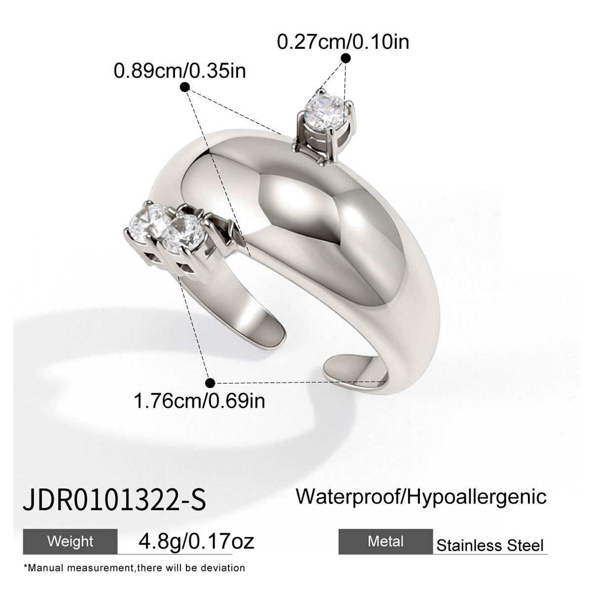 Open Zircon Ring Collection