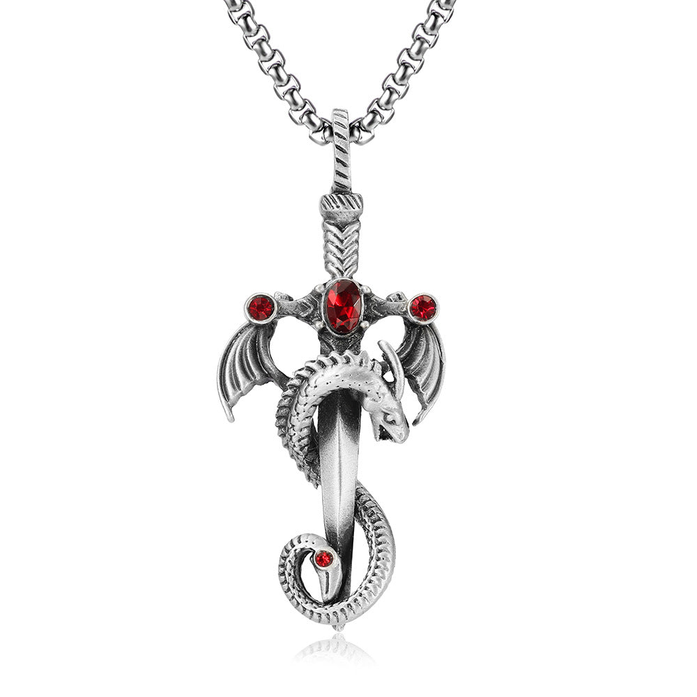 Fashionable Casual Sword Necklace For Men