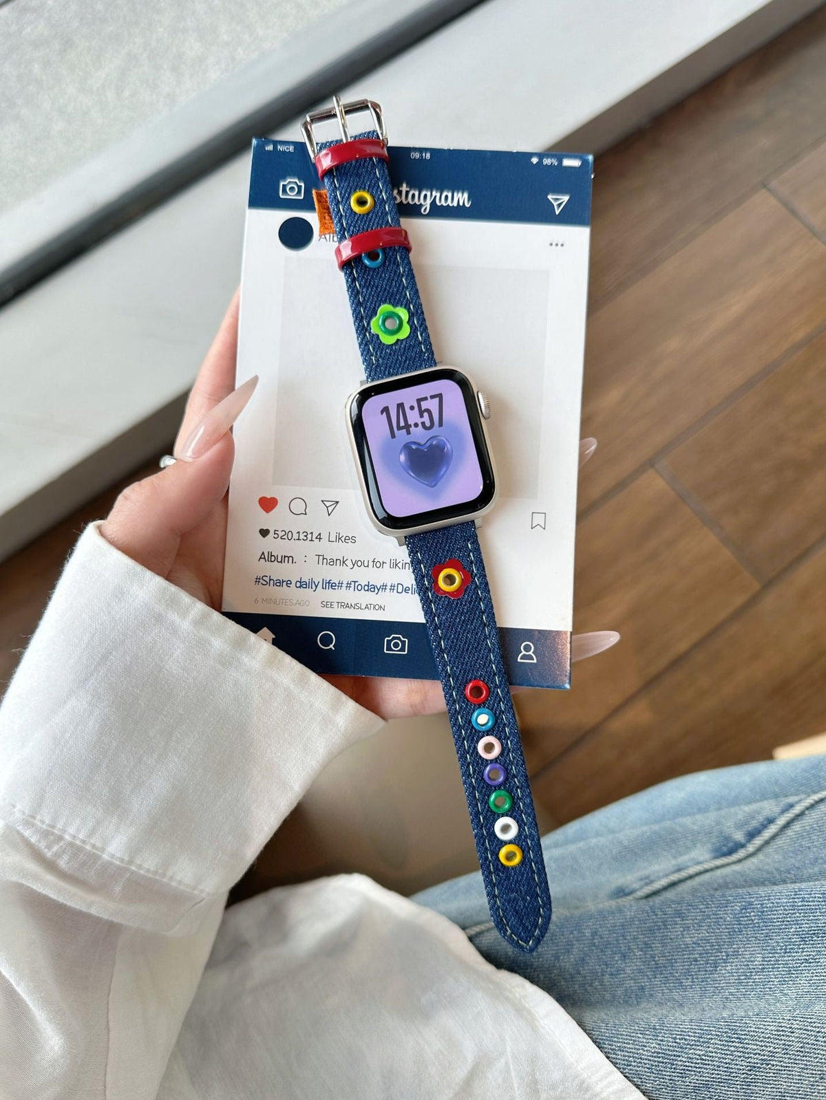 Fashionable And Cute Dopamine-style Apple Watch Band