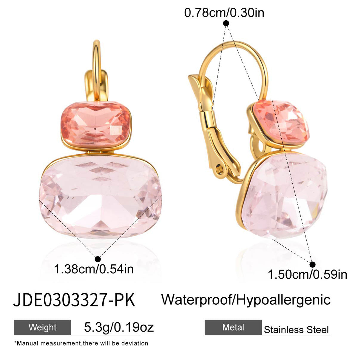 Color Gemstone Huggie Earrings Collection