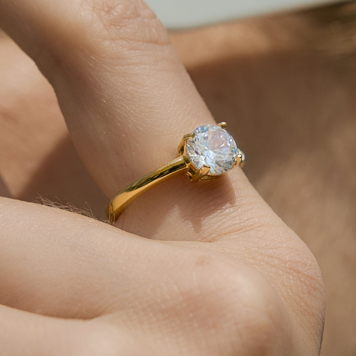 Four Style Zircon Ring Collection