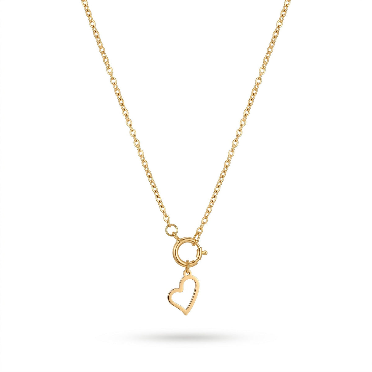 Titanium Steel Heart Butterfly Necklace For Women, European American High End Versatile Non Tarnish Clavicle Chain Jewelry Wholesale