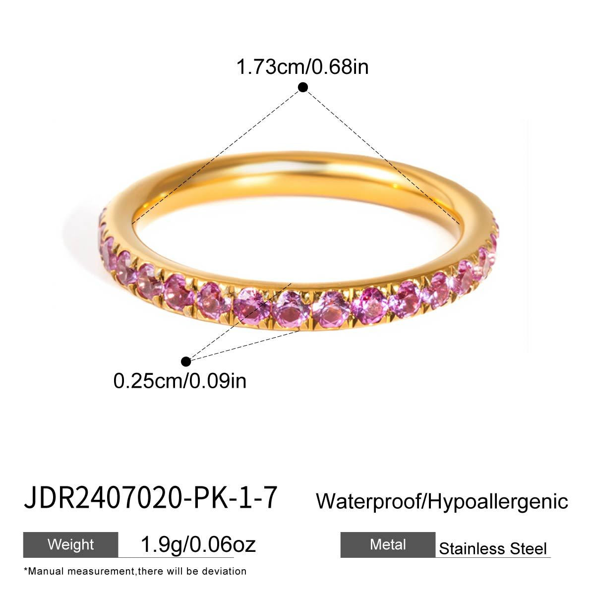 Color Zircon Ring Collection