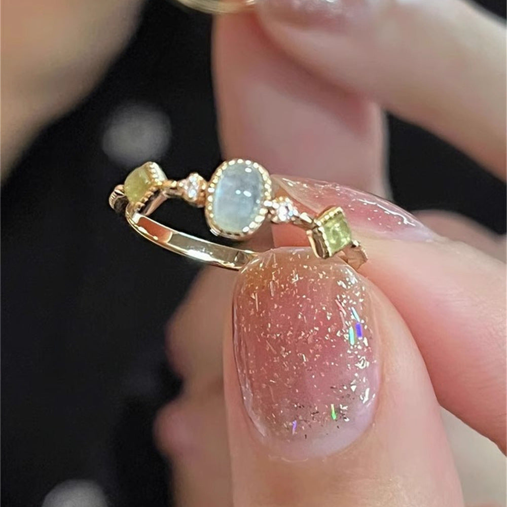 925 Sterling Silver Plain Band Zircon Ring For Women, Stackable Niche High-end Light Luxury Heavy Craft Tarnish Resistant