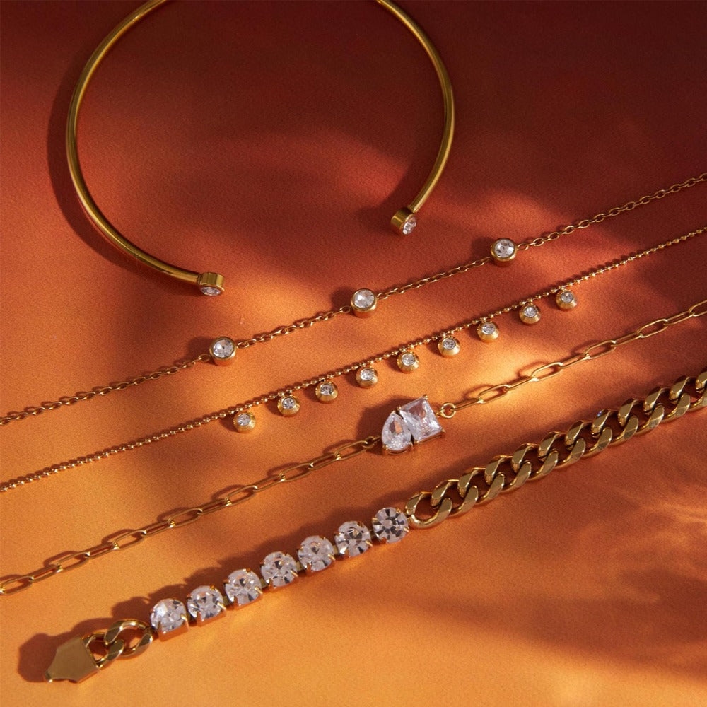 Zircon Bracelet Necklace Collection