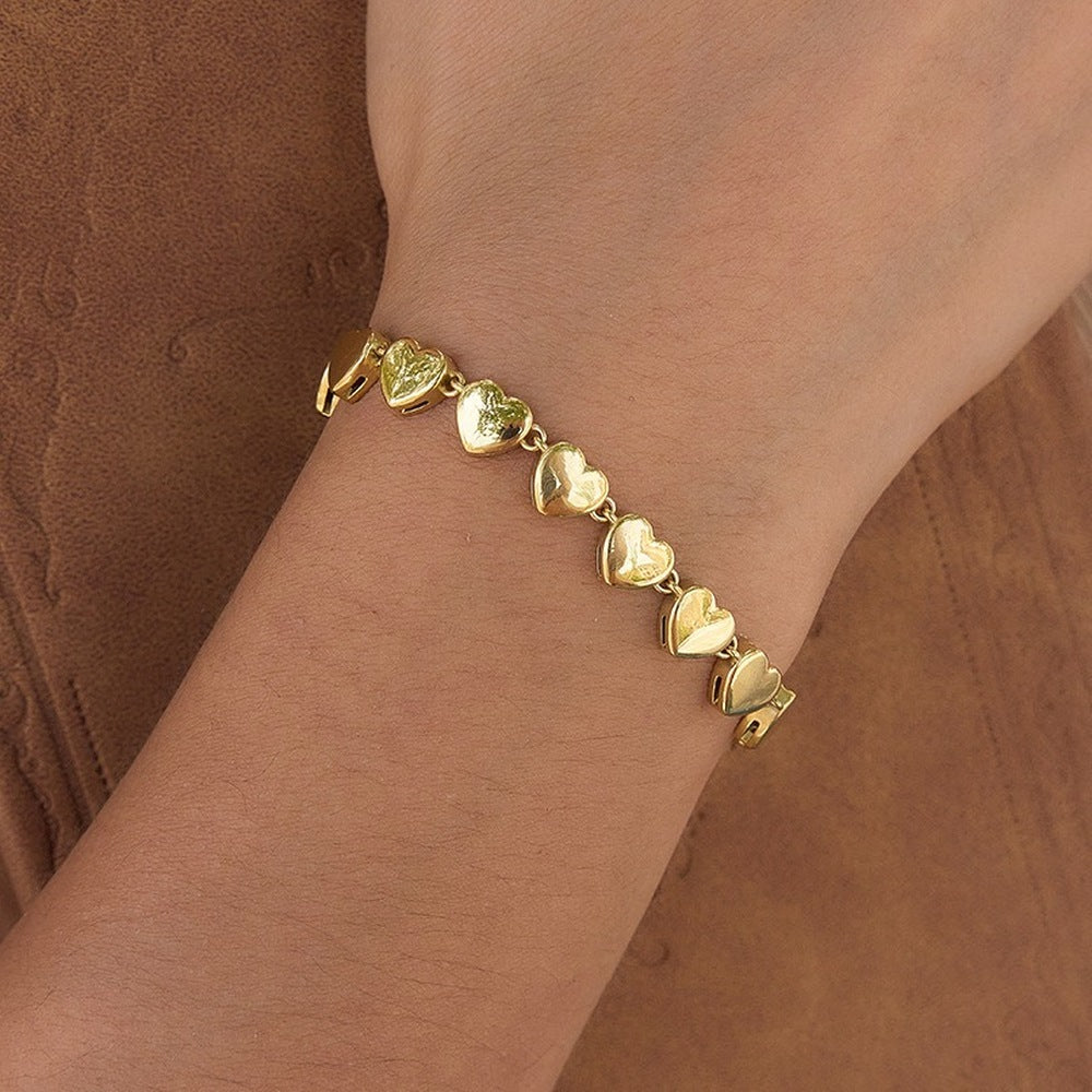 Heart Chain Bracelet