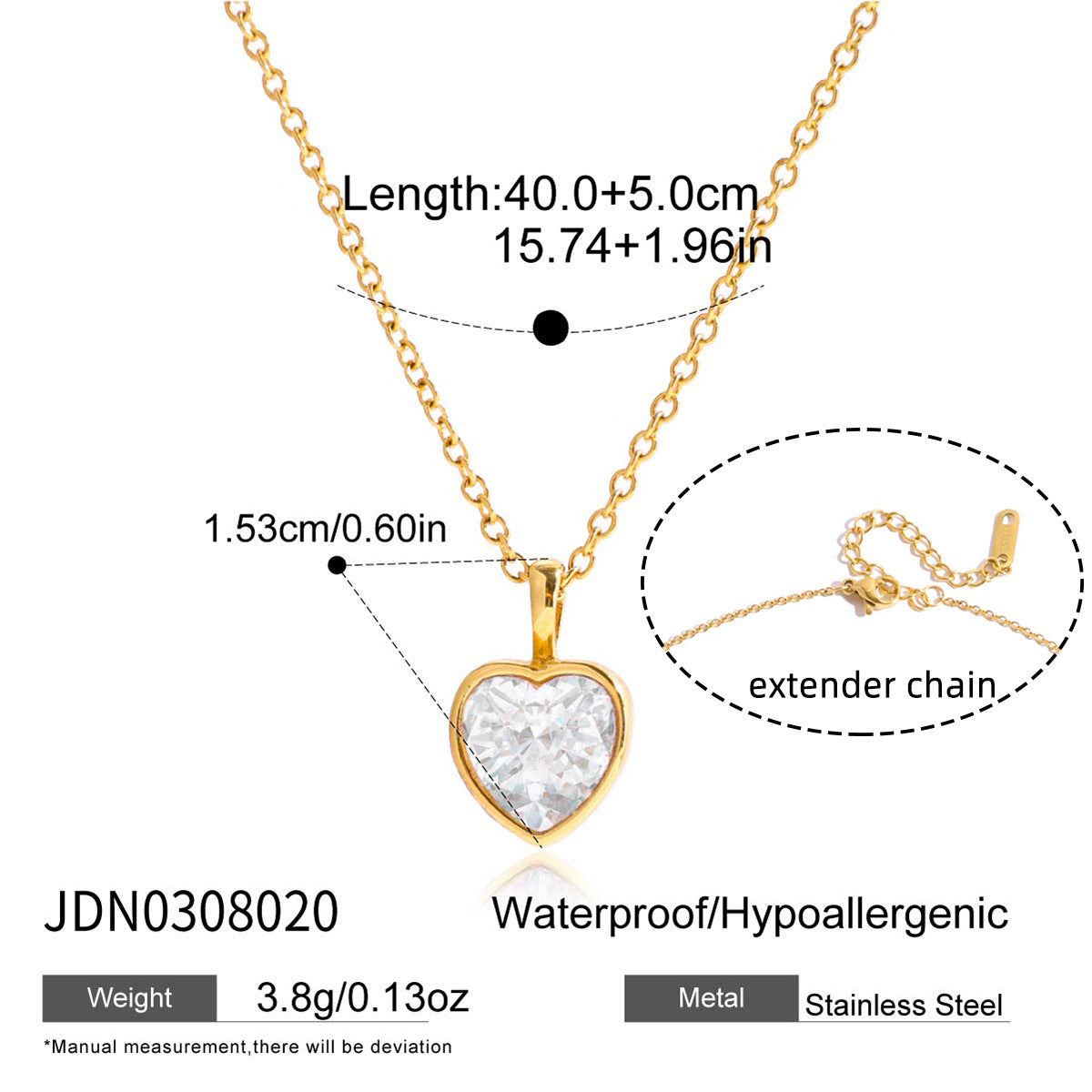 Pearl Zircon Chain Necklace Collection