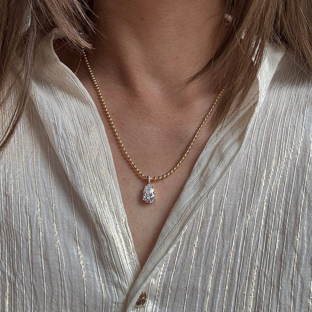 Zircon Necklace and Earring Set Collection