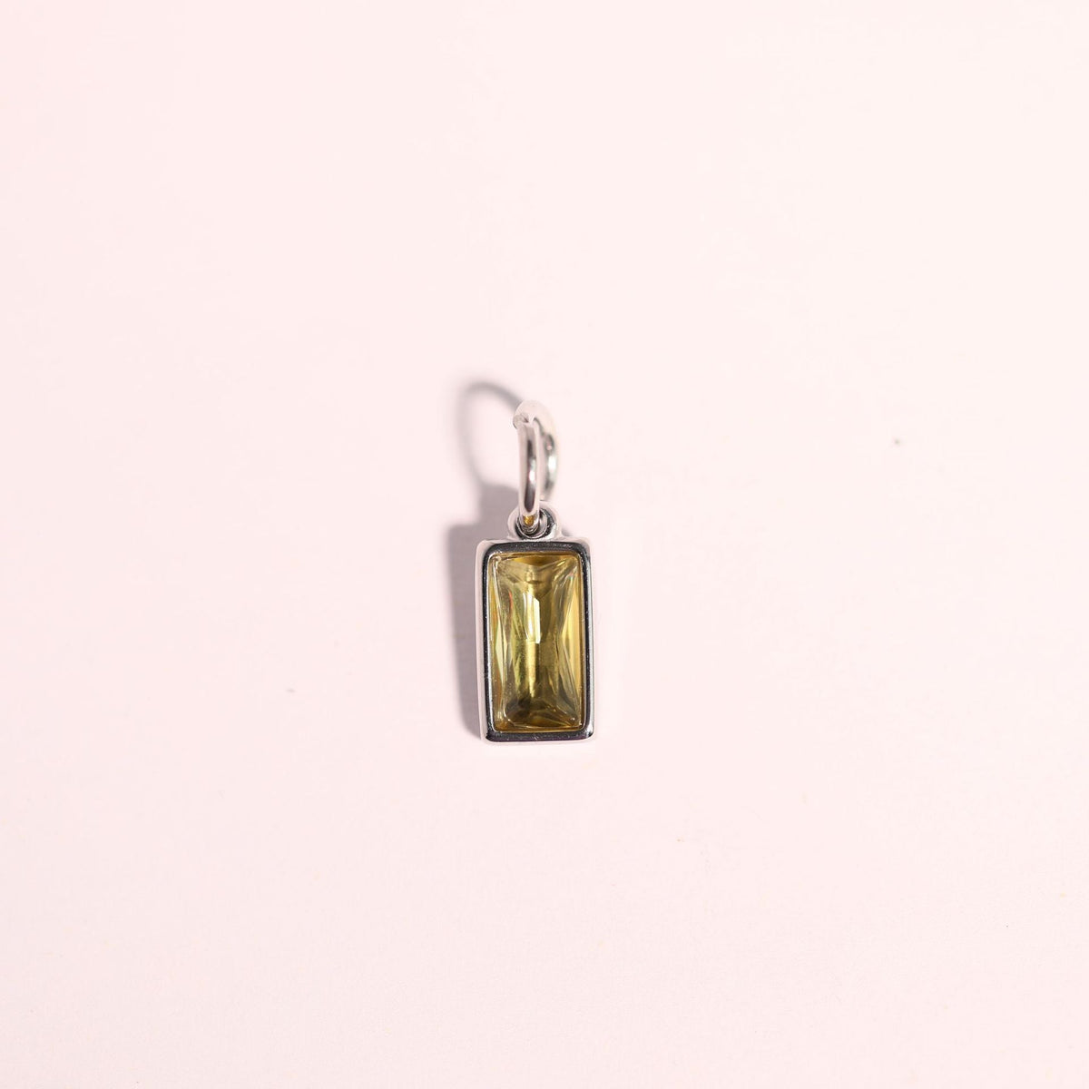 18K gold letters with birthstone design high-end necklace