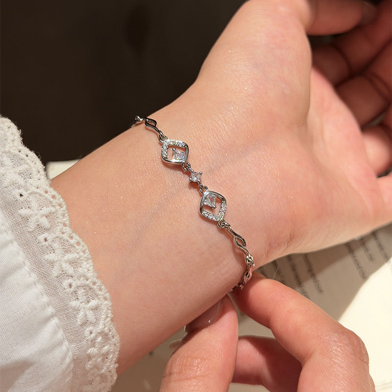 Ins Style Geometric Bracelet For Women, Korean Minimalist Couple Hand Jewelry, Perfect Gift Wholesale Accessory
