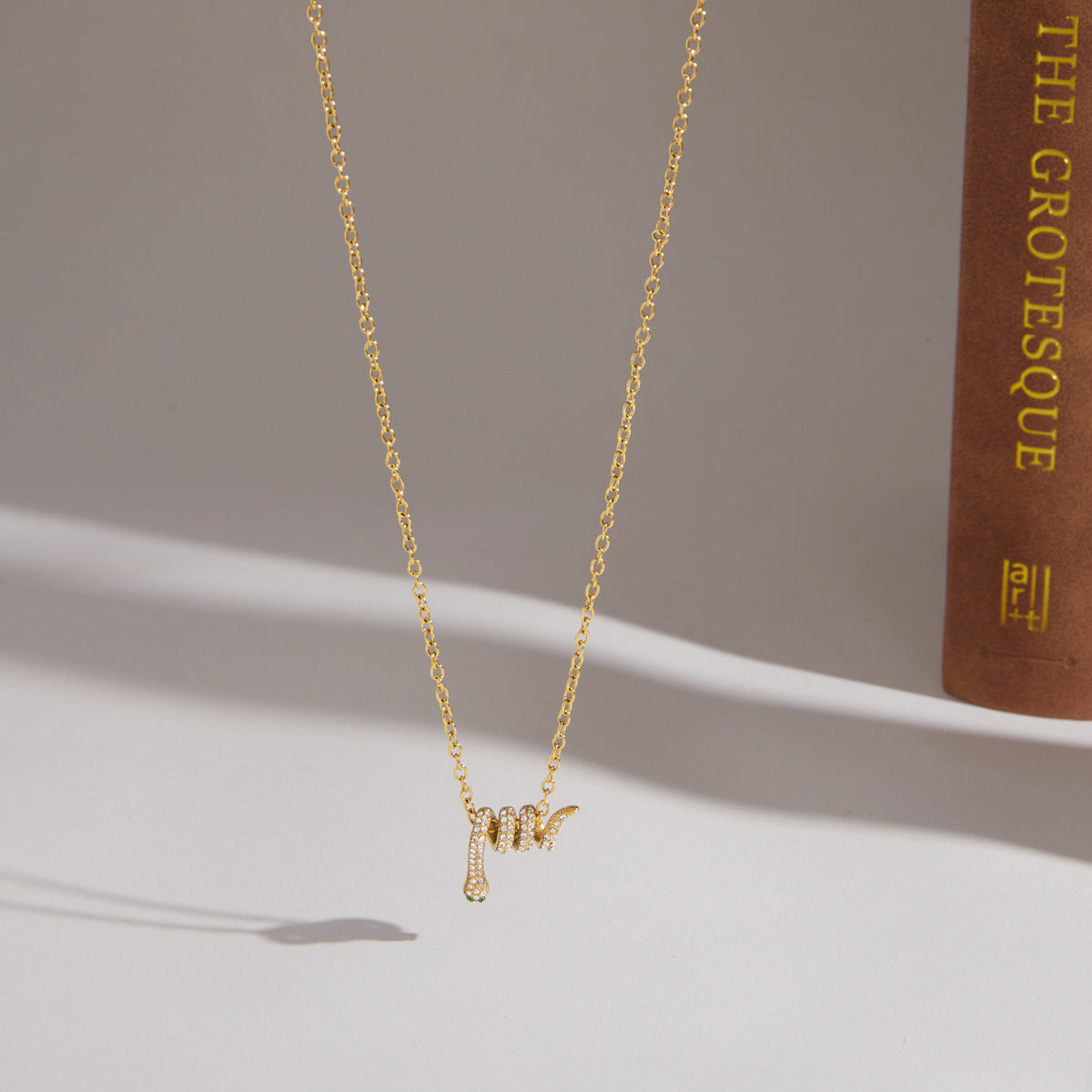 Snake Zircon Pendant Necklace Collection