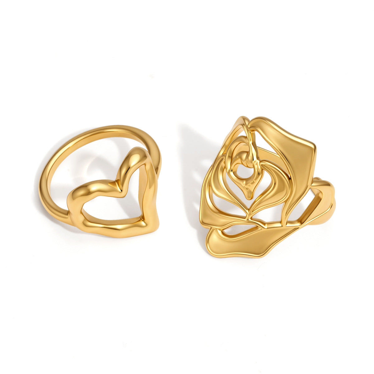 Heart Motif Ring Collection