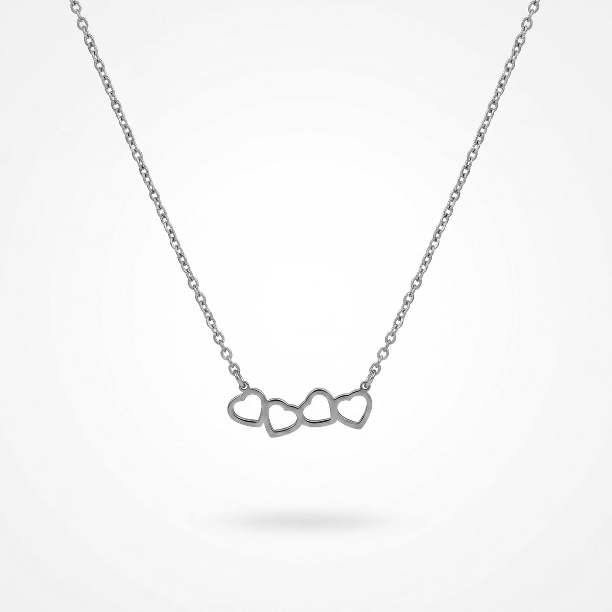 Titanium Steel Heart Butterfly Necklace For Women, European American High End Versatile Non Tarnish Clavicle Chain Jewelry Wholesale