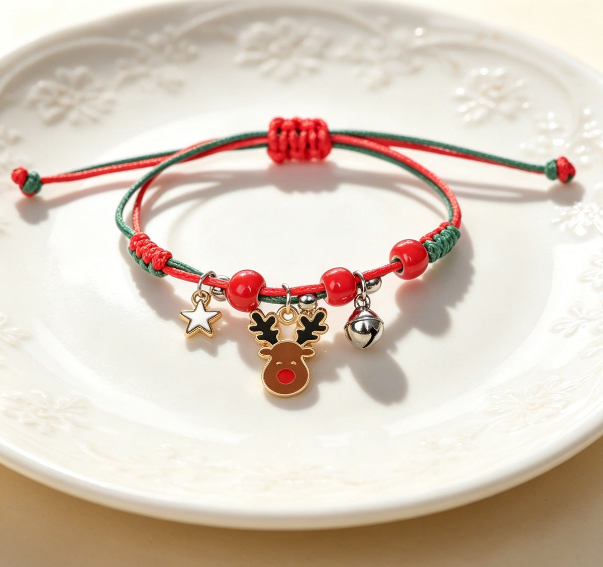 European And American Cross-border Hot Selling Christmas Bracelet Woven Bracelet Bracelet Christmas Gift Factory Supply