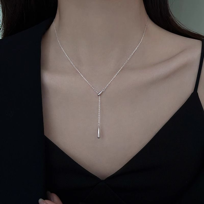 S925 Sterling Silver Pearl Necklace For Women, Niche Design, Light Luxury, Stylish And Versatile, High-End Clavicle Chain Accessory, Trendy