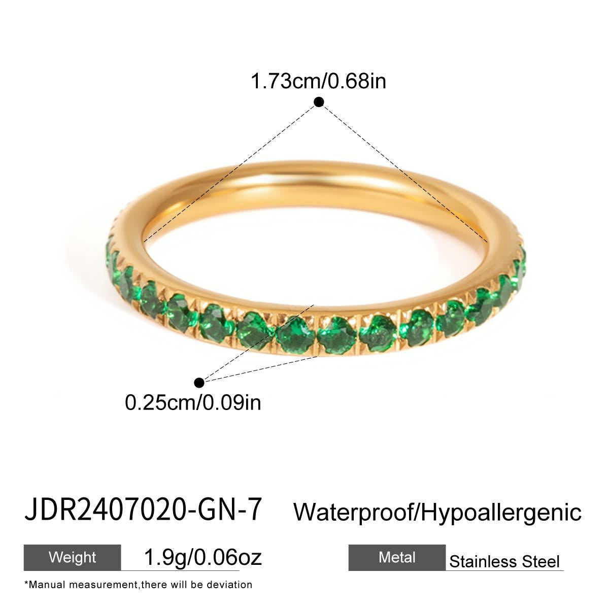 Color Zircon Ring Collection