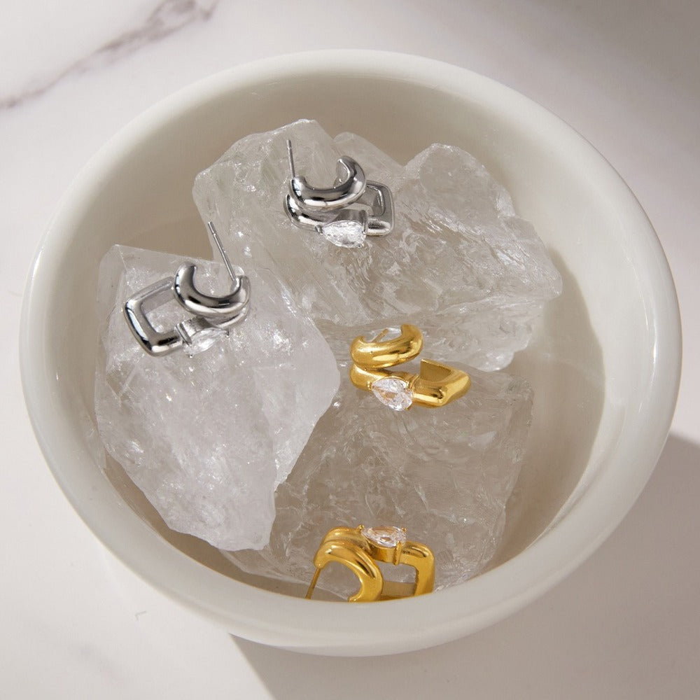Two Tone Hoop Earrings Collection