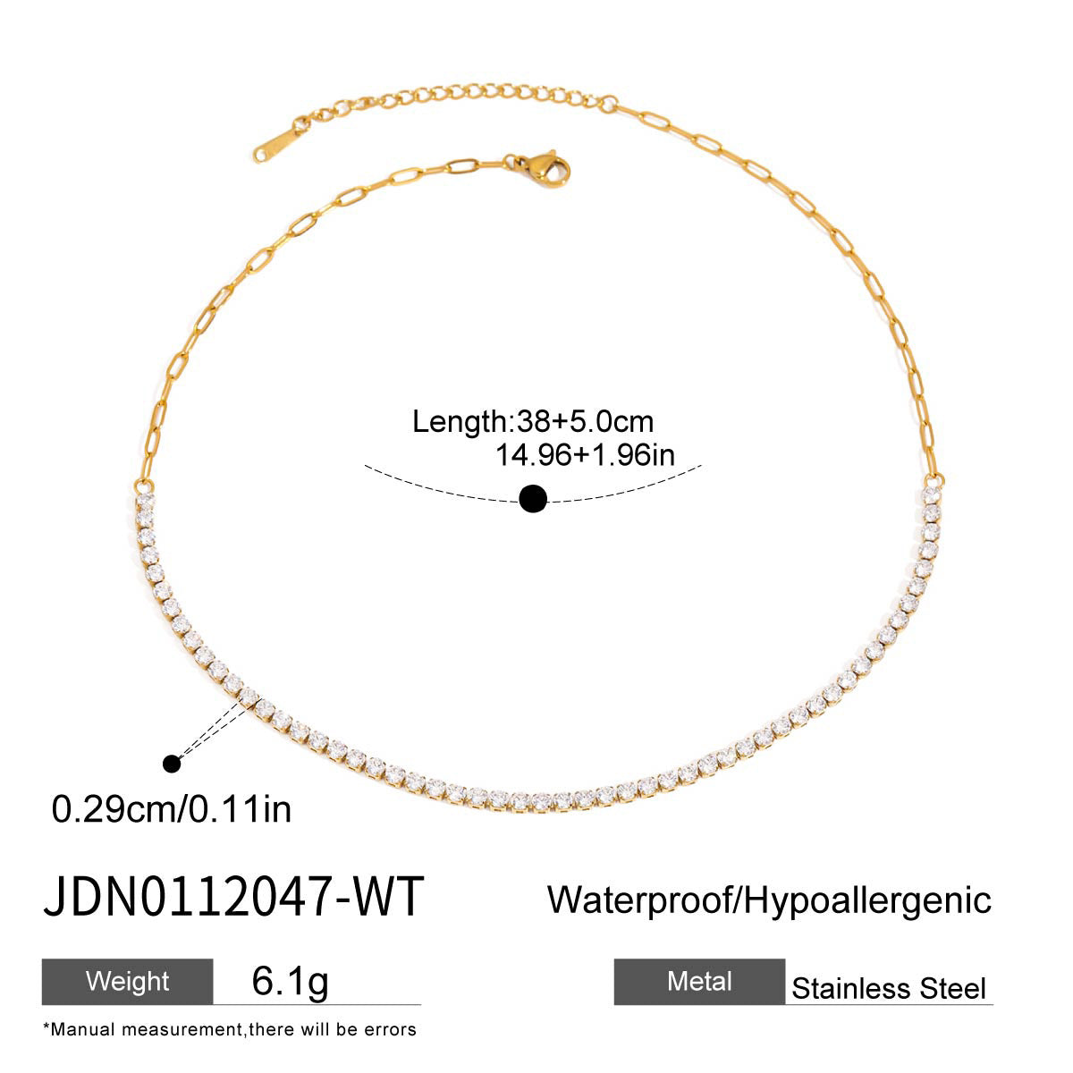 Mixed Zircon Pendant Necklace Collection